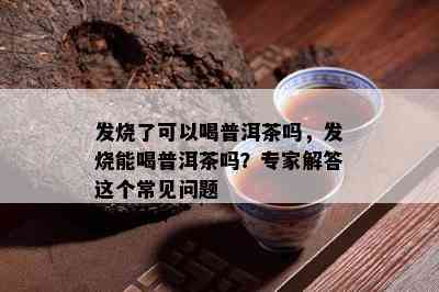 发烧了可以喝普洱茶吗，发烧能喝普洱茶吗？专家解答这个常见问题