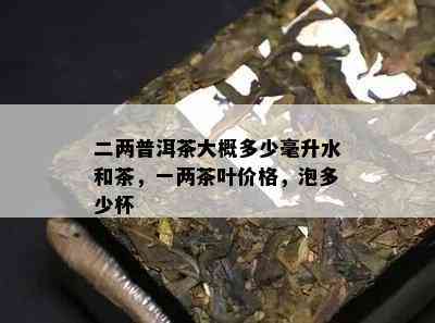 二两普洱茶大概多少毫升水和茶，一两茶叶价格，泡多少杯