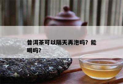 普洱茶可以隔天再泡吗？能喝吗？