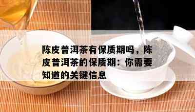 陈皮普洱茶有保质期吗，陈皮普洱茶的保质期：你需要知道的关键信息