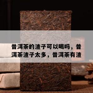 普洱茶的渣子可以喝吗，普洱茶渣子太多，普洱茶有渣