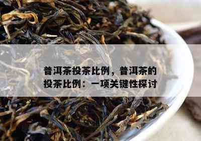 普洱茶投茶比例，普洱茶的投茶比例：一项关键性探讨