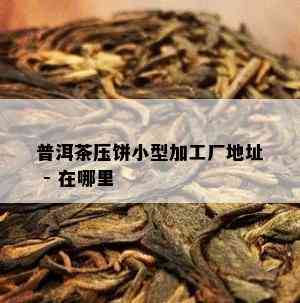 普洱茶压饼小型加工厂地址 - 在哪里