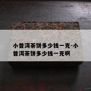 小普洱茶饼多少钱一克-小普洱茶饼多少钱一克啊