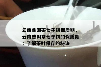 云南普洱茶七子饼保质期，云南普洱茶七子饼的保质期：了解茶叶保存的秘诀