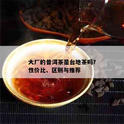 大厂的普洱茶是台地茶吗？性价比、区别与推荐