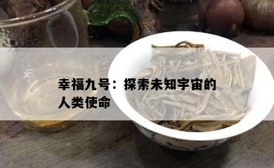 幸福九号：探索未知宇宙的人类使命