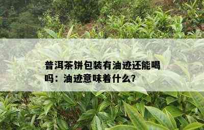 普洱茶饼包装有油迹还能喝吗：油迹意味着什么？