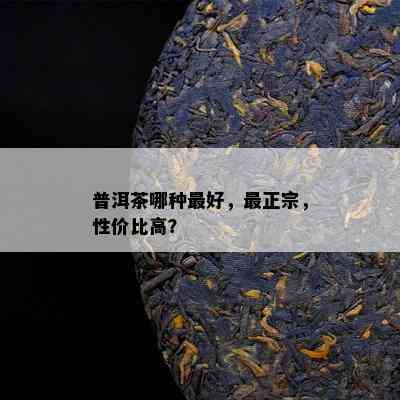 普洱茶哪种更好，最正宗，性价比高？