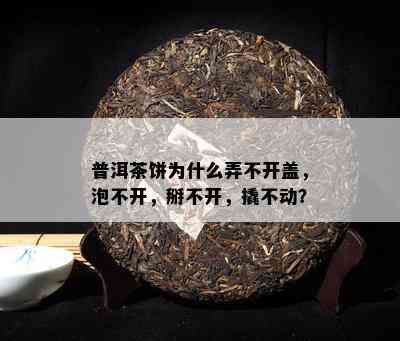 普洱茶饼为什么弄不开盖，泡不开，掰不开，撬不动？