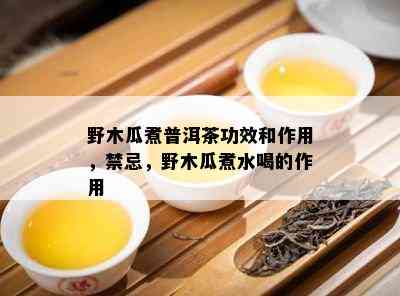 野木瓜煮普洱茶功效和作用，禁忌，野木瓜煮水喝的作用