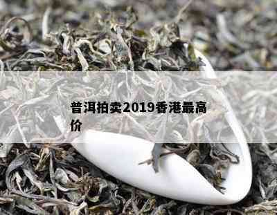 普洱拍卖2019更高价