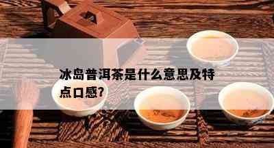 冰岛普洱茶是什么意思及特点口感？