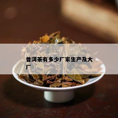 普洱茶有多少厂家生产及大厂