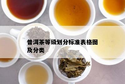 普洱茶等级划分标准表格图及分类