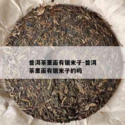 普洱茶里面有锯末子-普洱茶里面有锯末子的吗