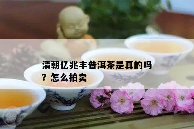 清朝亿兆丰普洱茶是真的吗？怎么拍卖