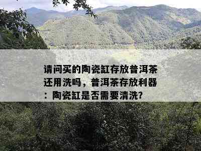 请问买的陶瓷缸存放普洱茶还用洗吗，普洱茶存放利器：陶瓷缸是否需要清洗？