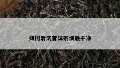 如何清洗普洱茶渍最干净