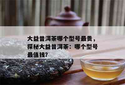 大益普洱茶哪个型号最贵，探秘大益普洱茶：哪个型号最值钱？