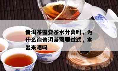 普洱茶需要茶水分离吗，为什么泡普洱茶需要过滤，拿出来晒吗