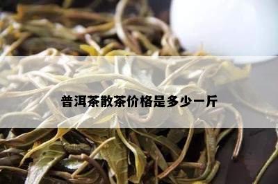 普洱茶散茶价格是多少一斤