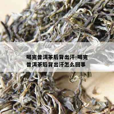 喝完普洱茶后背出汗-喝完普洱茶后背出汗怎么回事