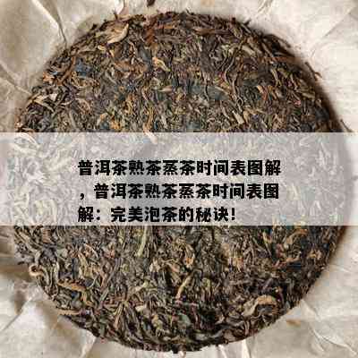 普洱茶熟茶蒸茶时间表图解，普洱茶熟茶蒸茶时间表图解：完美泡茶的秘诀！