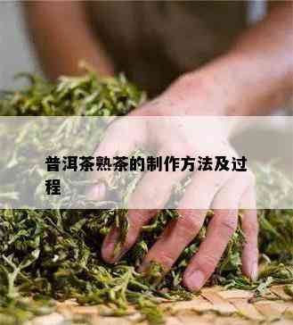 普洱茶熟茶的制作方法及过程