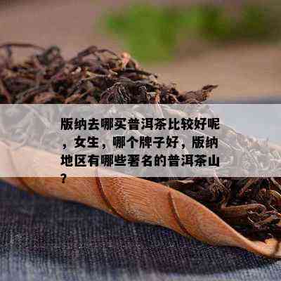 版纳去哪买普洱茶比较好呢，女生，哪个牌子好，版纳地区有哪些著名的普洱茶山？