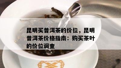 昆明买普洱茶的价位，昆明普洱茶价格指南：购买茶叶的价位调查