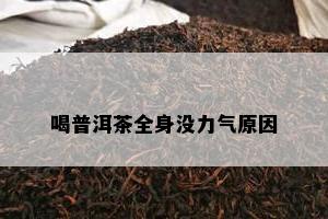 喝普洱茶全身没力气原因