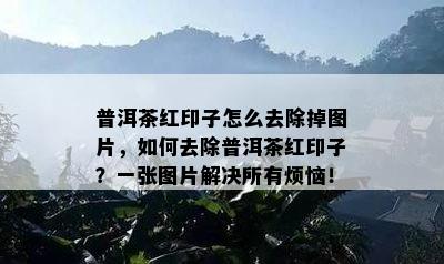 普洱茶红印子怎么去除掉图片，如何去除普洱茶红印子？一张图片解决所有烦恼！