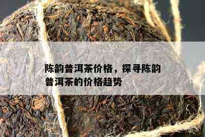 陈韵普洱茶价格，探寻陈韵普洱茶的价格趋势