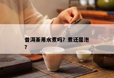 普洱茶用水煮吗？煮还是泡？