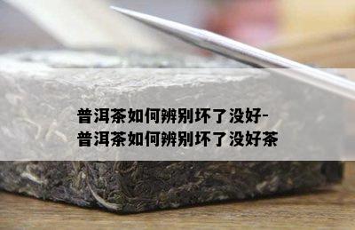 普洱茶如何辨别坏了没好-普洱茶如何辨别坏了没好茶