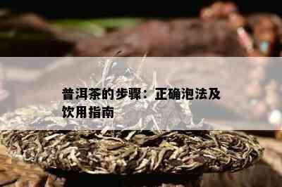 普洱茶的步骤：正确泡法及饮用指南