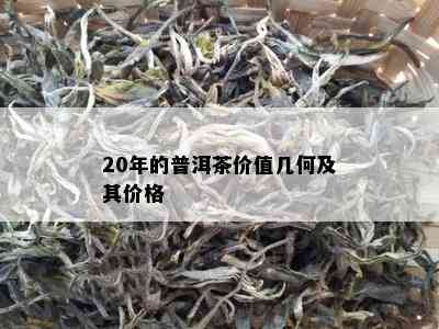 20年的普洱茶价值几何及其价格