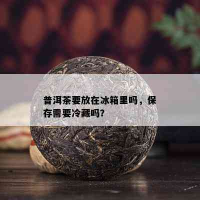 普洱茶要放在冰箱里吗，保存需要冷藏吗？