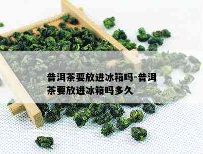 普洱茶要放进冰箱吗-普洱茶要放进冰箱吗多久