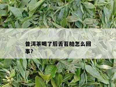 普洱茶喝了后舌苔糙怎么回事？