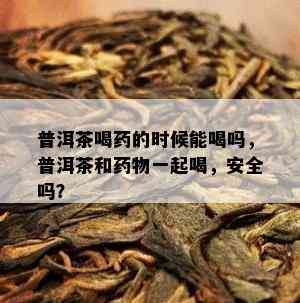 普洱茶喝的时候能喝吗，普洱茶和物一起喝，安全吗？