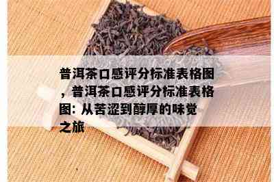 普洱茶口感评分标准表格图，普洱茶口感评分标准表格图: 从苦涩到醇厚的味觉之旅