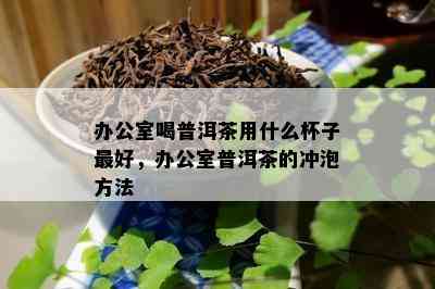 办公室喝普洱茶用什么杯子更好，办公室普洱茶的冲泡方法