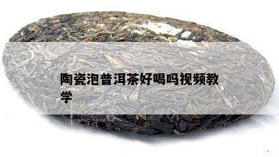 陶瓷泡普洱茶好喝吗视频教学