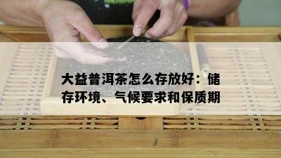 大益普洱茶怎么存放好：储存环境、气候要求和保质期