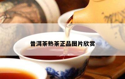 普洱茶熟茶正品图片欣赏