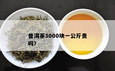 普洱茶3000块一公斤贵吗？