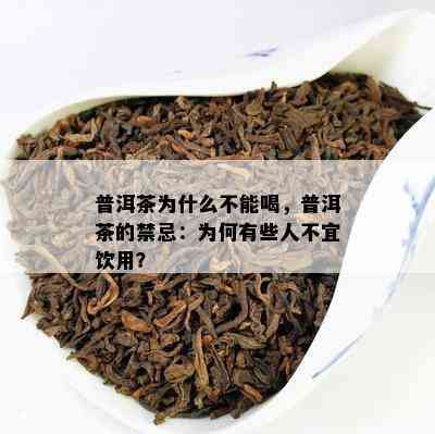 普洱茶为什么不能喝，普洱茶的禁忌：为何有些人不宜饮用？