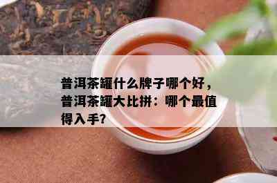 普洱茶罐什么牌子哪个好，普洱茶罐大比拼：哪个最值得入手？